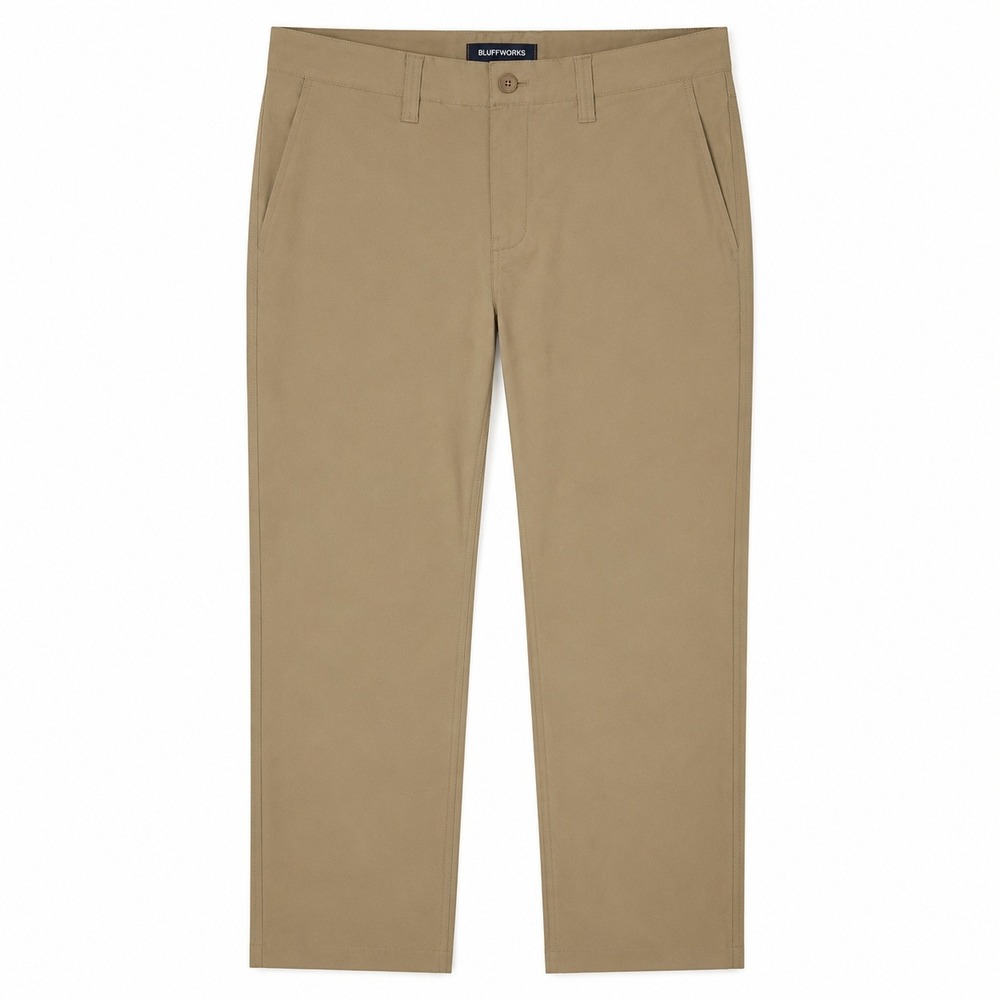 Bluffworks Ascender Pants Mens 33x32 Chino Khaki Regular Fit Technical Travel